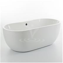 1650 x 750 Luxury Modern Double Ended Curved Freestanding Bath