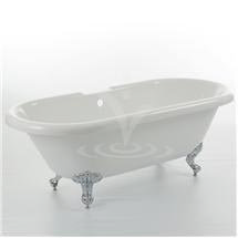 1800 x 800 Luxury Double Ended Freestanding Bath with Chrome Leg Set