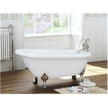Canterbury 1540 x 700 Luxury Freestanding Slipper Bath with Chrome Leg Set