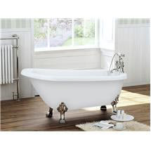 Winchester 1680 x 720 Luxury Freestanding Slipper Bath with Chrome Leg Set