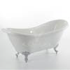 1760 x 740 Luxury Double Ended Slipper Freestanding Bath with Chrome Leg Set