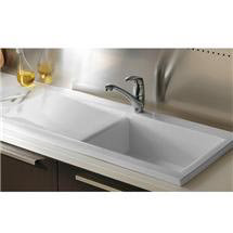 RAK Gourmet Dream Sink 2 with Waste & Overflow - Single Bowl - White - Left Or Right Option