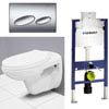 Geberit Duofix Wall Frame with Wall Hung Avon Pan and Kappa Fulsh Plate - GEB-KIT