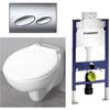 Geberit Duofix Wall Frame with Wall Hung Avon Pan and Kappa Fulsh Plate - GEB-KIT