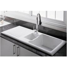 RAK - Rustique Sink 1 - 1.5 Bowl - White - Left or Right Option