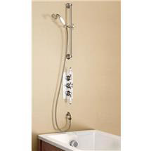 Burlington Clyde Birkenhead Concealed Valve Pack w/ Ceramic Backplate & Overflow Filler