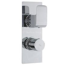 Hudson Reed Hero Twin Concealed Thermostatic Shower Valve - Square Plate - HER3210