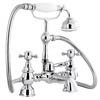 Ultra Traditional York Bath Shower Mixer w/ Shower Kit - Chrome - HF304