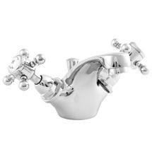 Ultra Traditional York Mono Basin Mixer w/ pop up waste - Chrome - HF305