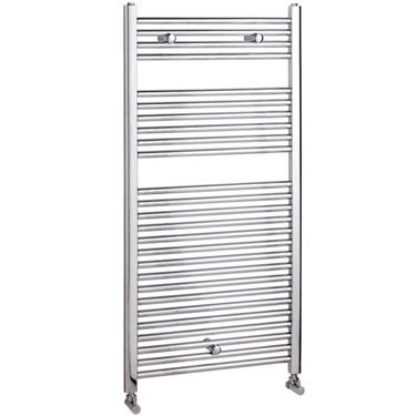 Chrome Flat Heated Towel Multi-Rail 600 x 1200mm