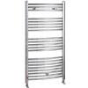 Chrome Curved Heated Towel Multi-Rail 600 x 1150mm