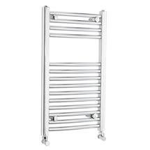 Ultra Chrome Curved Cloakroom Ladder Heated Towel Rail 400 x 700mm - HK368