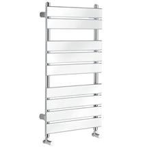 Designer Radiator with Flat Panels 500 x 950mm - Chrome - Ex Display