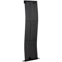 Designer Radiator with Curving Lines 1800 x 460mm - Anthracite - Ex Display
