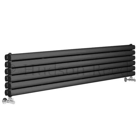  Hudson Reed Revive Horizontal Double Panel Radiator 1500 x 354mm - Anthracite