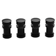 Hudson Reed Revive Horizontal Radiator Brackets - High Gloss Black - HLB20