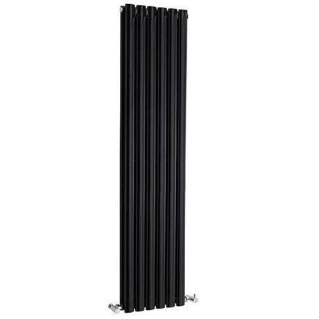 Double Panel Designer Radiator 1500 x 354mm - High Gloss Black - Ex Display
