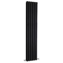 Double Panel Designer Radiator 1800 x 354mm - High Gloss Black - Ex Display