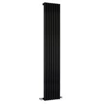 Single Panel Designer Radiator 1800 x 342mm - High Gloss Black - Ex Display