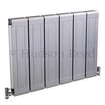 Hudson Reed Glee Designer Radiator 600 x 832mm - High Gloss Silver - HLS07