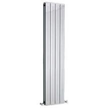Lightweight Aluminium Radiator 1500 x 318mm - High Gloss Silver - Ex Display