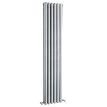 Double Panel Designer Radiator 1800 x 354mm - High Gloss Silver - Ex Display