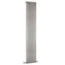 Single Panel Designer Radiator 1800 x 342mm - High Gloss Silver - Ex Display