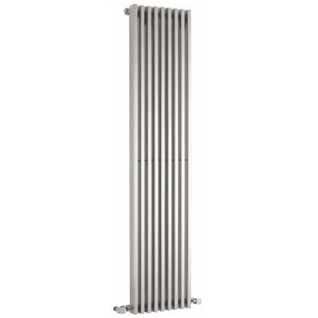 Hudson Reed Parallel Single Panel Designer Radiator 1500 x 342mm - High Gloss Silver - HLS91