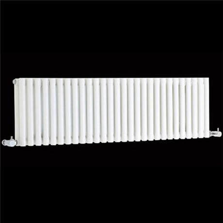 Double Panel Horizontal Designer Radiator 300 x 1064mm - White - Ex Display