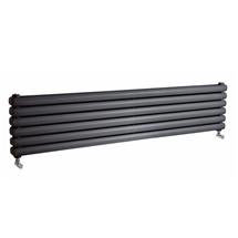 Premier - Peony Horizontal Double Panel Radiator - 383 x 1500mm - Anthracite