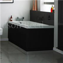 Hudson Reed High Gloss Black End Bath Panel - 3 Size Options