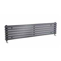 Premier - Salvia Horizontal Double Panel Radiator - 383 x 1500mm - Anthracite - HSA006-BRAC003