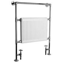 Traditional Heated Towel Rail 920 x 640mm - Chrome - Ex Display