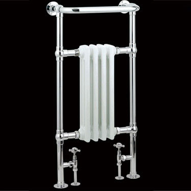 Traditional Earl Heated Towel Rail - Chrome