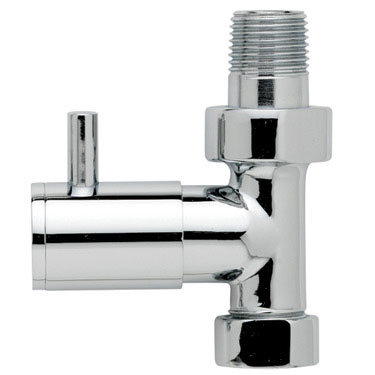 Minimalist Chrome Radiator Valves - Straight