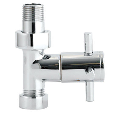 Chrome Minimalist X-Head Radiator Valves (Straight)