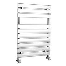 Contemporary 10 Bar Heated Towel Rail 500 x 755mm - Chrome - Ex Display