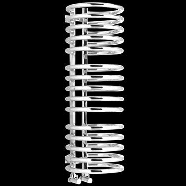 Contemporary Coil 15 Ring Heated Towel Rail