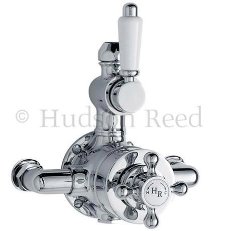 Hudson Reed Traditional Twin Exposed Thermostatic Shower Valve - Chrome - A3099E