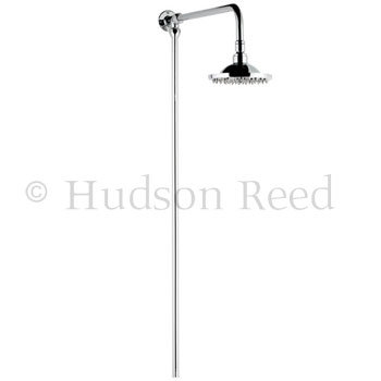  Chrome Traditional Rigid Riser Shower Kit with 6" Shower Rose