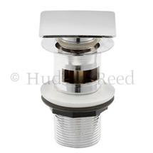 Hudson Reed Square Slotted Sprung Plug Basin Waste - Chrome - EK307