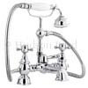 Ultra Traditional York Bath Shower Mixer w/ Shower Kit - Chrome - HF304