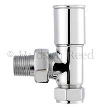 Hudson Reed Modern Chrome Radiator Valves - Angled - HT319