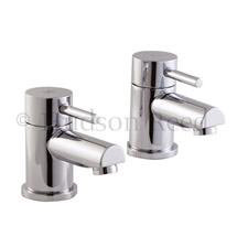 Hudson Reed Minimalist Quest Basin Taps - Chrome - QUE301 