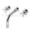 Hudson Reed Tec Cross Wall Mounted Basin Mixer - Chrome - TEX317