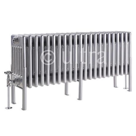 Ultra Colosseum 6 Column Radiator 480 x 1011mm w/ Legs - High Gloss Silver