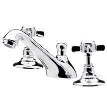 Ultra Traditional Beaumont 3 Tap Hole Deck Basin Mixer - Chrome - I307X