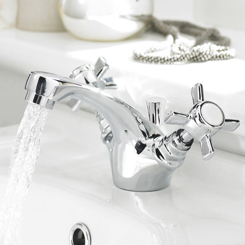 Mono Basin Mixer Tap With Pop Up Waste Victorian Plumbing