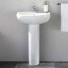 Impact 1 Tap Hole 550 Basin and Pedestal Set