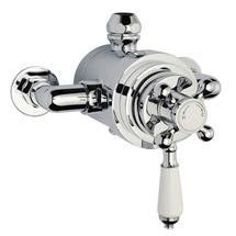 Traditional Dual Exposed Thermostatic Shower Valve - Chrome - ITY309